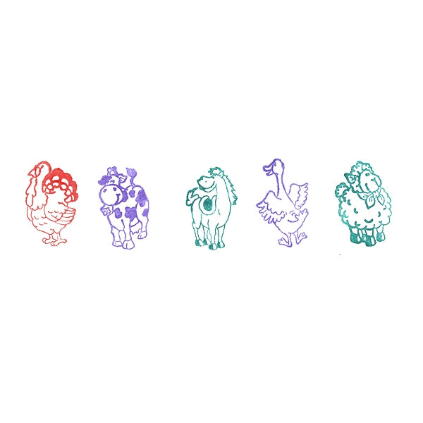 Stampila de plastic cu tematica animale domestice - Model aleator