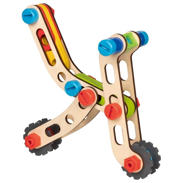Vehicule intr-o valiza - Set constructie din lemn