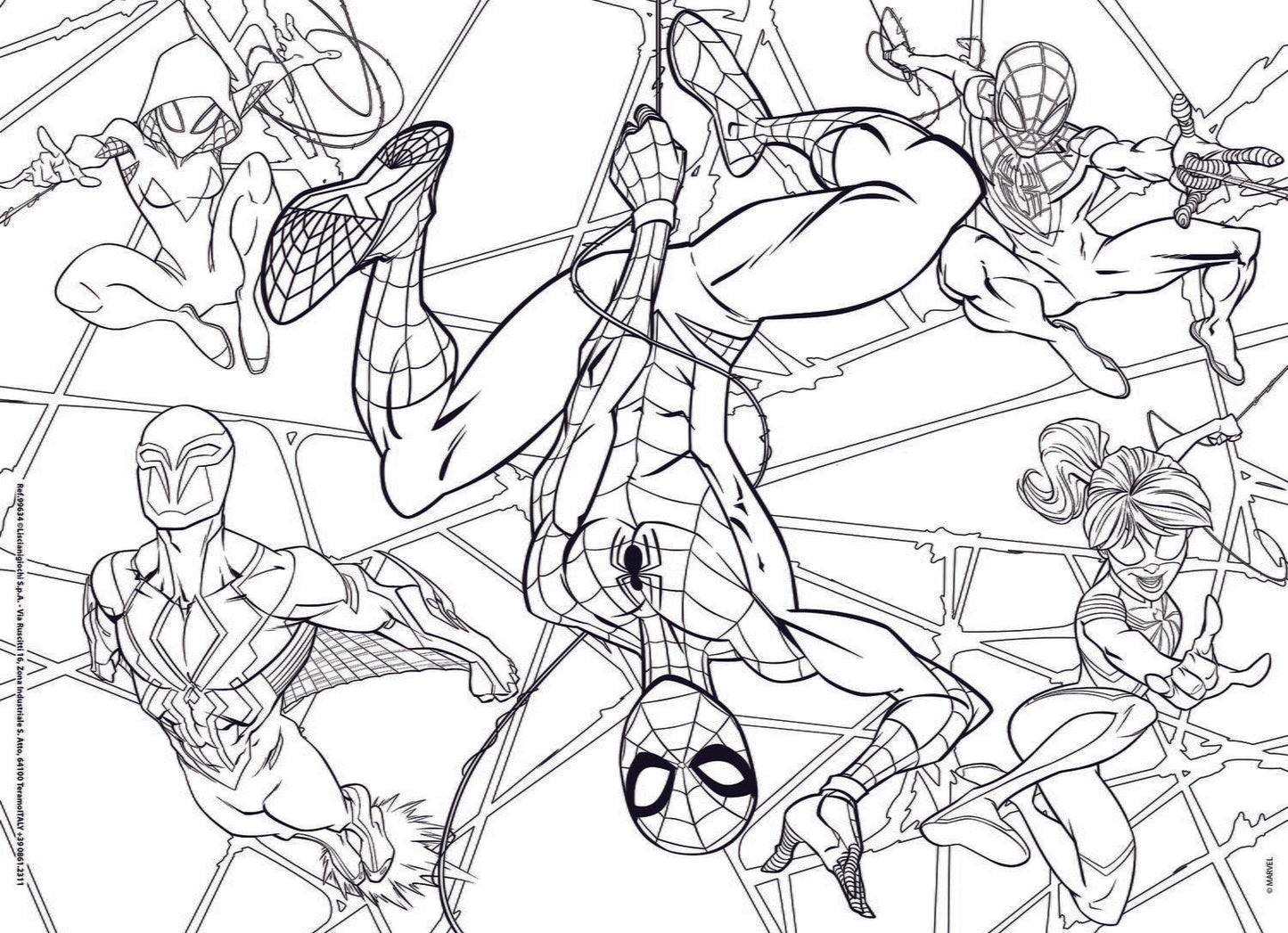 Puzzle de colorat - Spiderman (60 de piese)