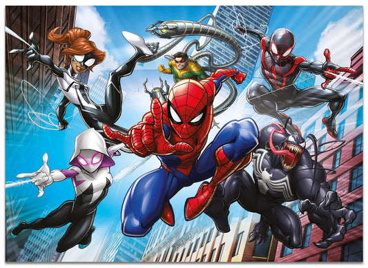 Puzzle de colorat maxi  - Spiderman (4 x 48 de piese)