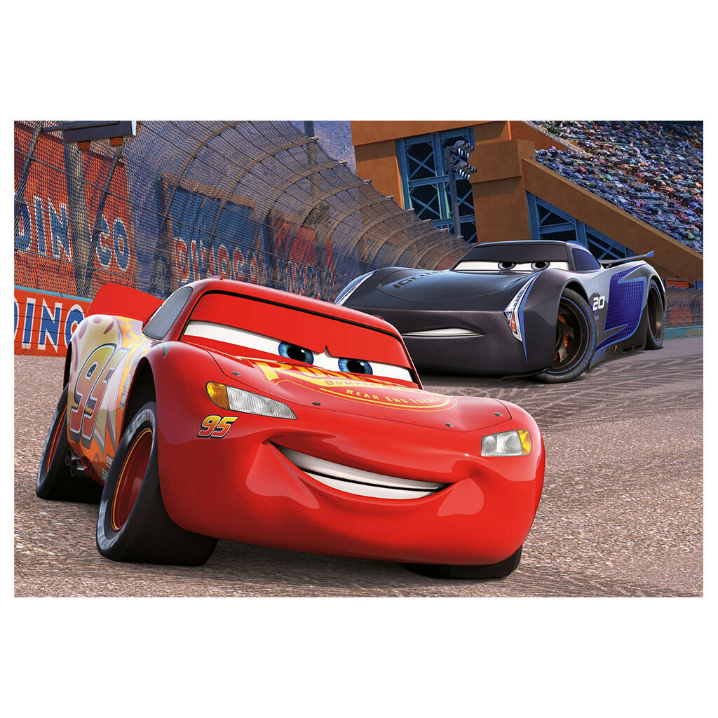 Puzzle 2 in 1 - Cars 3: Cursa cea mare (2 x 77 piese)