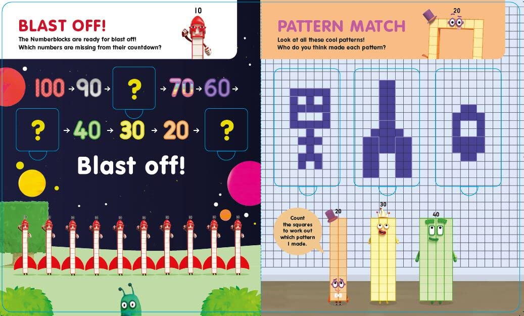 Carticica Deschide ferestrele - Numberblocks - Numere mari