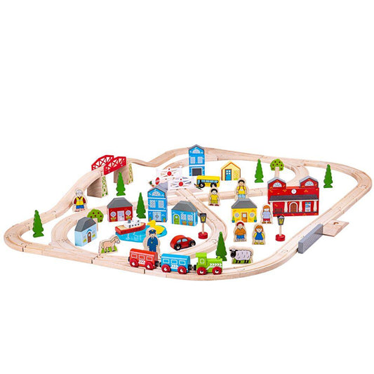 Circuit auto si feroviar (87 piese)