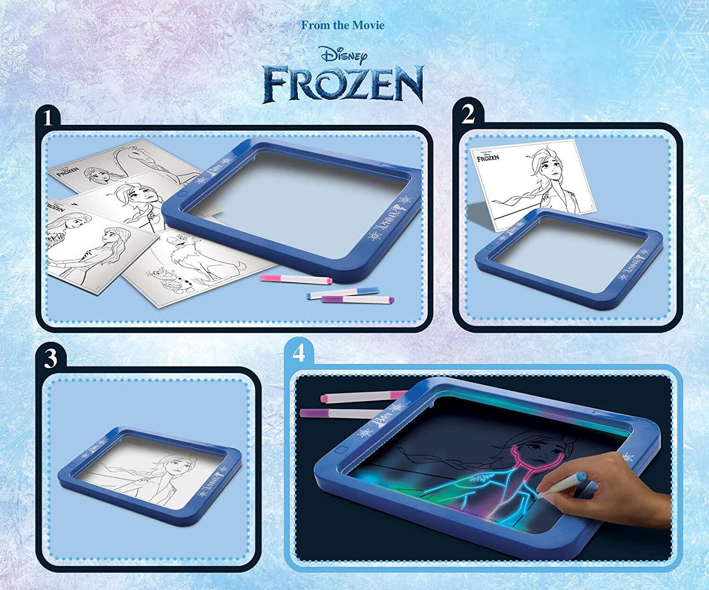 Tablita Frozen pentru desen cu LED