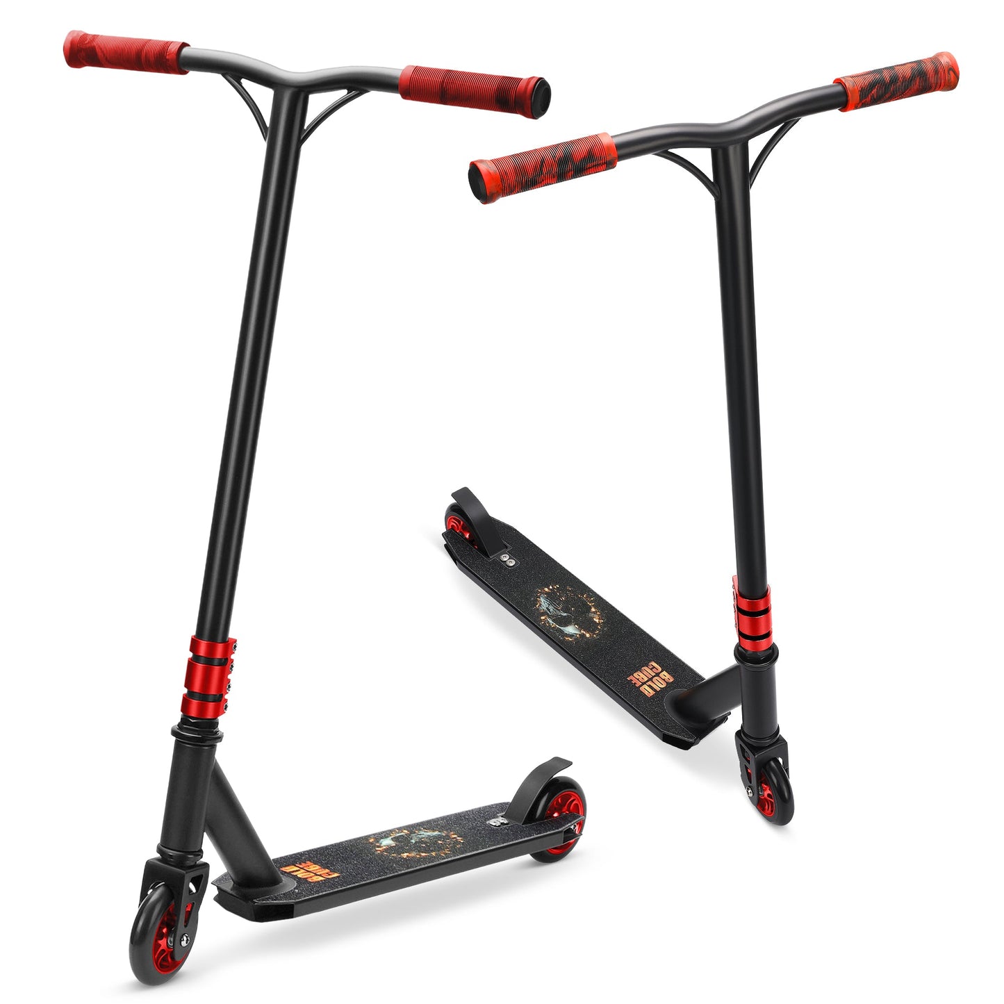 Trotineta de scheme freestyle - Scooter DELUXE Negru, 2 roti