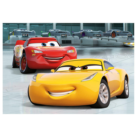 Puzzle 2 in 1 - Cars 3: Cursa cea mare (2 x 77 piese)