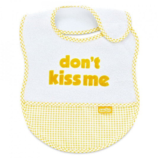Baveta BabyJem din bumbac Dont Kiss Me