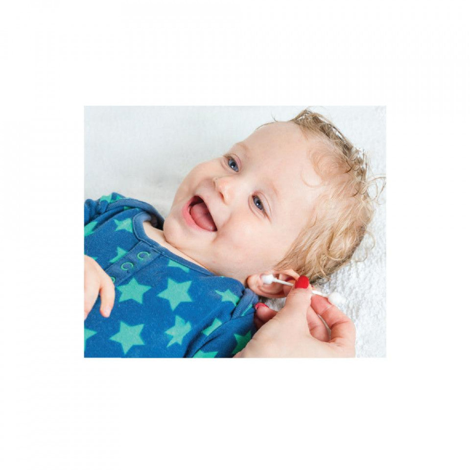 Betisoare de urechi cu protectie pentru bebelusi si copii 60 buc BabyJem