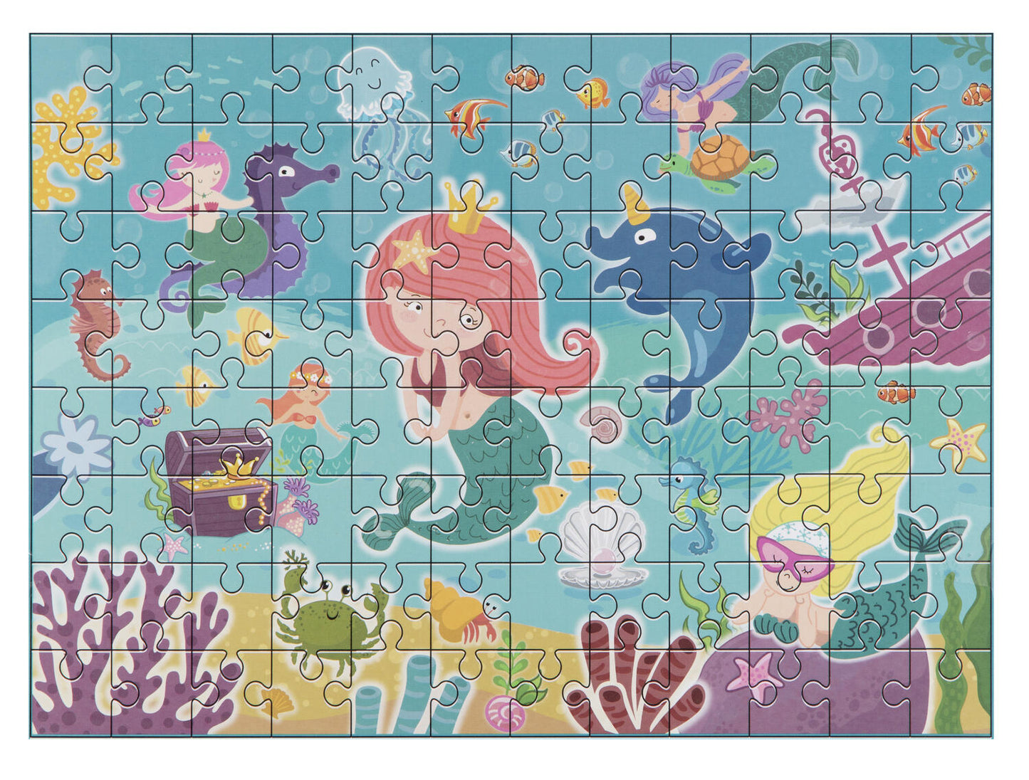 Puzzle - Sirene jucause (96 piese)