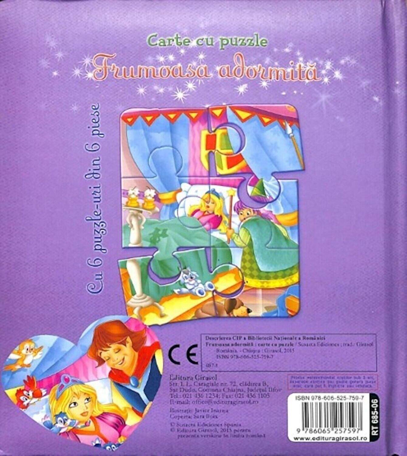 Carte cu puzzle - Frumoasa adormita