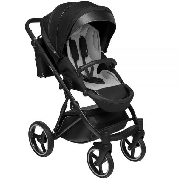 Carucior 2 in 1 Oslo+, Onyx, Negru, Skiddou