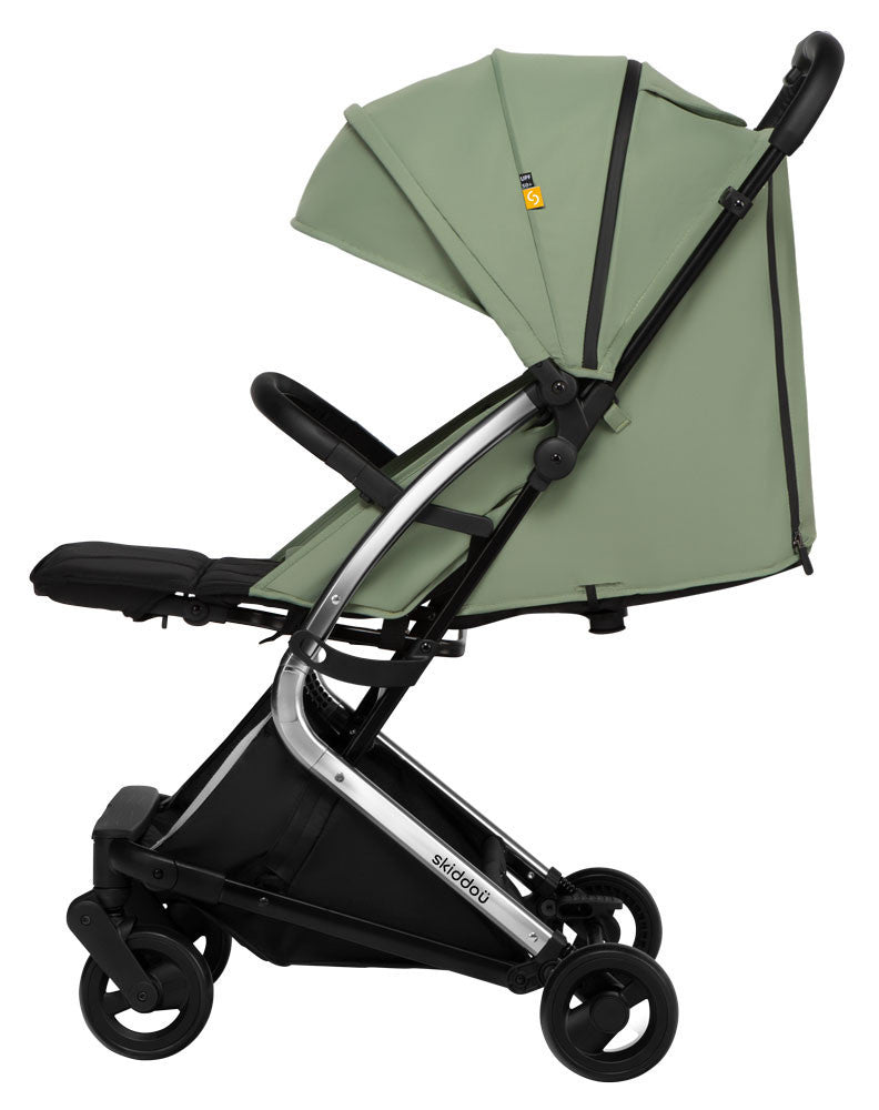 Carucior sport pliabil Skiddou Mikkeli Wild climber, ultracompact pentru calatorii, Verde