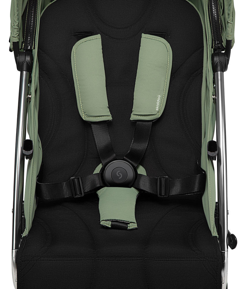 Carucior sport pliabil Skiddou Mikkeli Wild climber, ultracompact pentru calatorii, Verde