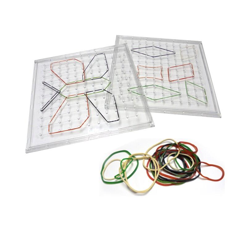 Joc creativ cu elastice - Geoboard