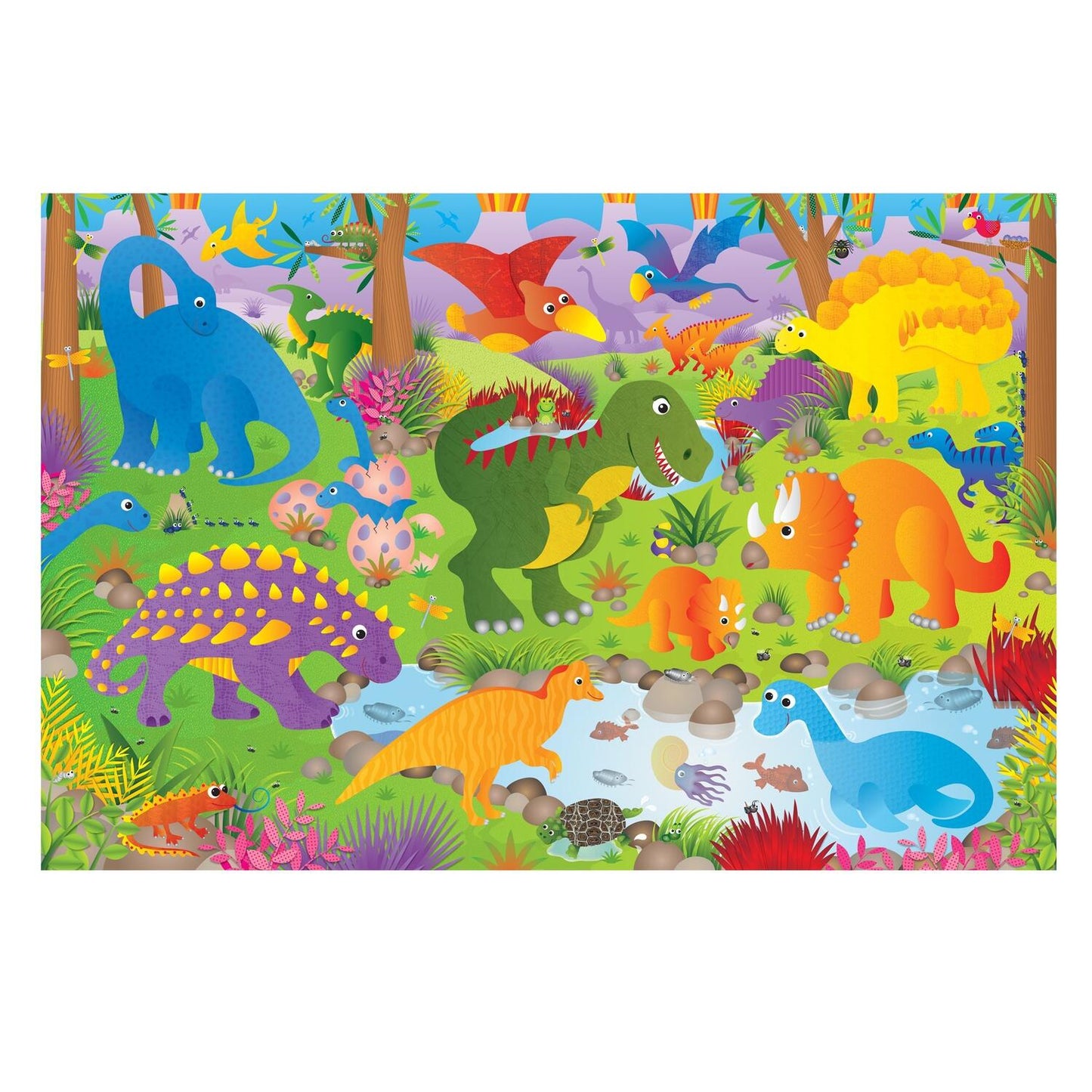 Puzzle Podea: Dinozauri (30 piese)