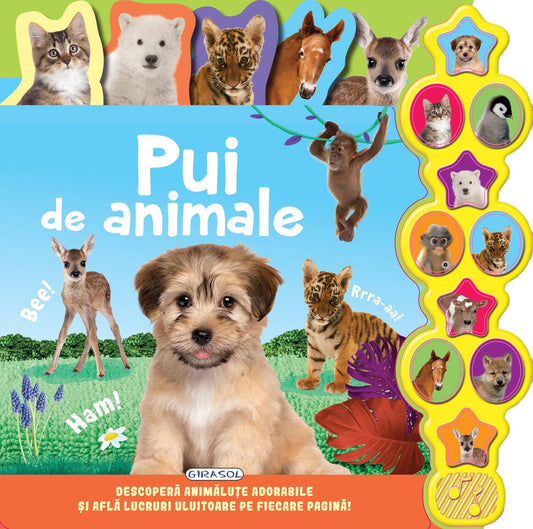 Carte cu sunete - Pui de animale