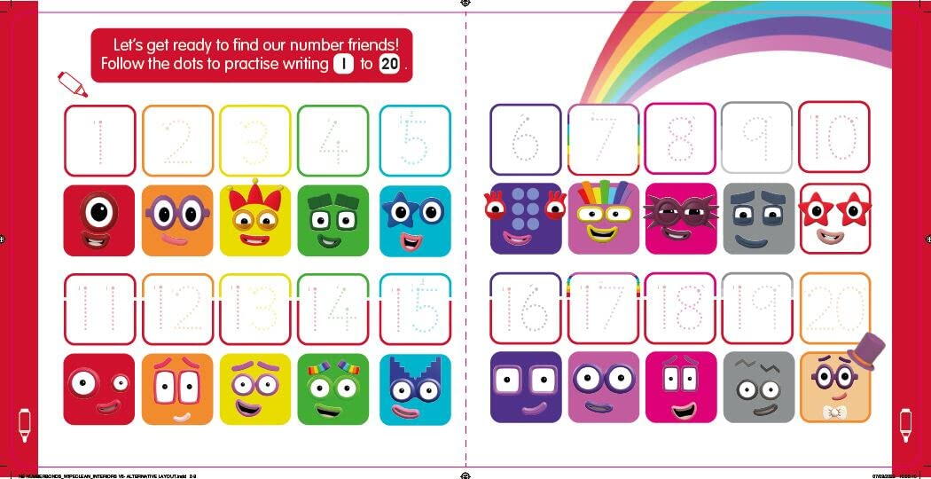 Carticica Scriu si sterg Numberblocks - Legaturi numerice