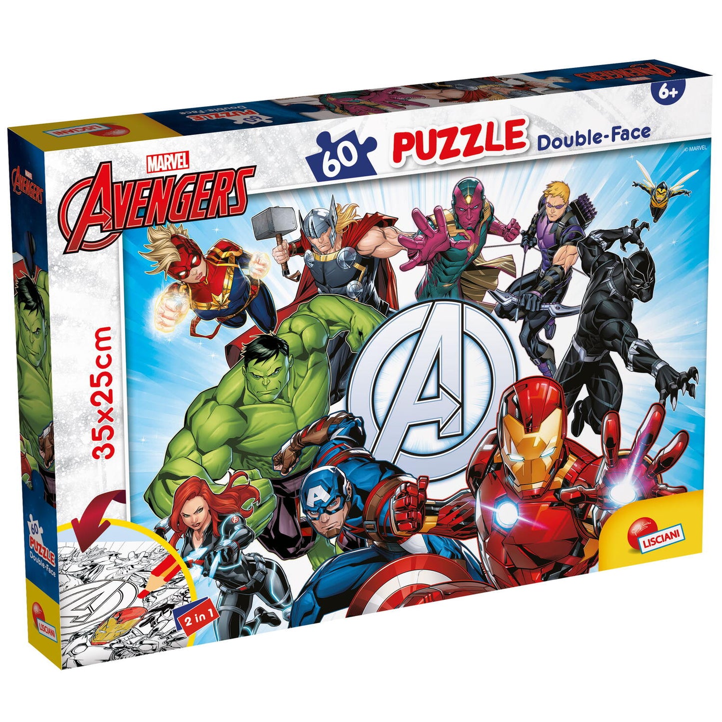 Puzzle de colorat -  Avengers (60 de piese)