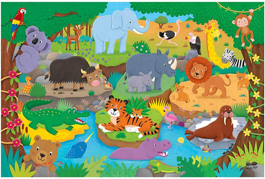 Puzzle Podea: Alfabetul animalutelor (30 piese)