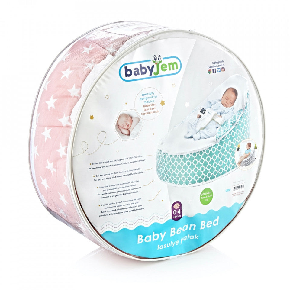 Fotoliu pentru bebelusi cu ham de siguranta Baby Bean Bed