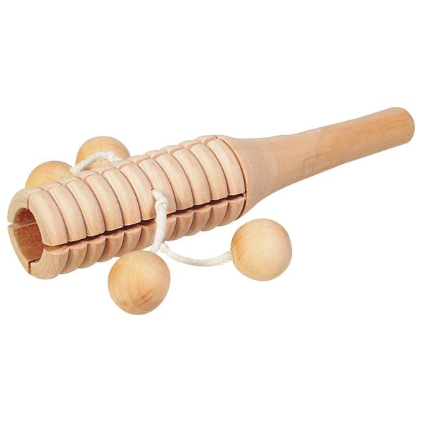 Instrument muzical cu 4 clopotei din lemn