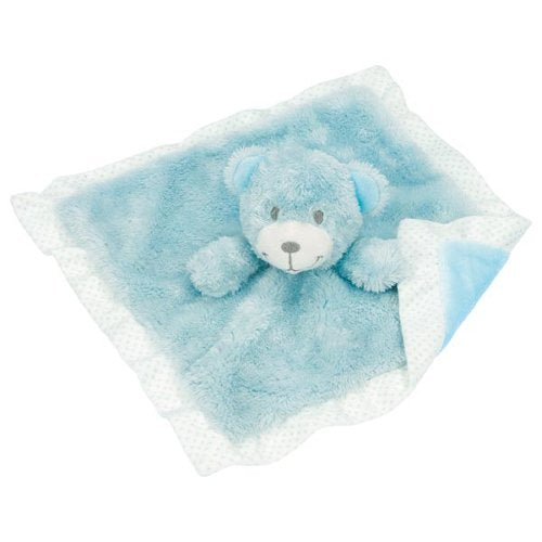 Jucarie din textil pentru bebelusi - Ursulet cu paturica - Bleu