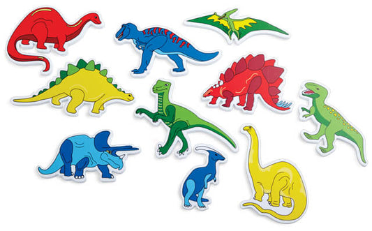 Magic creations - Dinozauri - Set 13 piese din spuma pentru joaca in baie