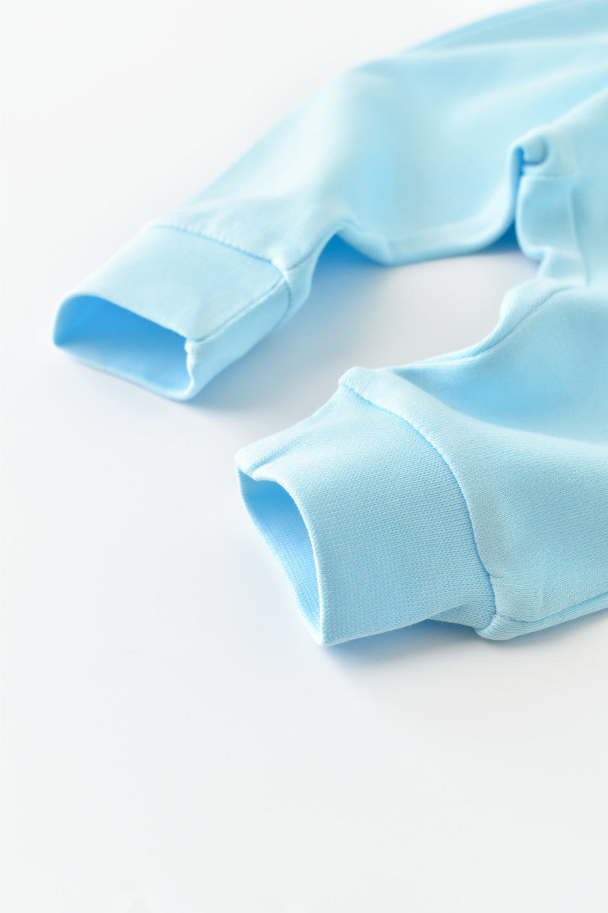 Pantaloni Bebe Unisex din bumbac organic Bleu