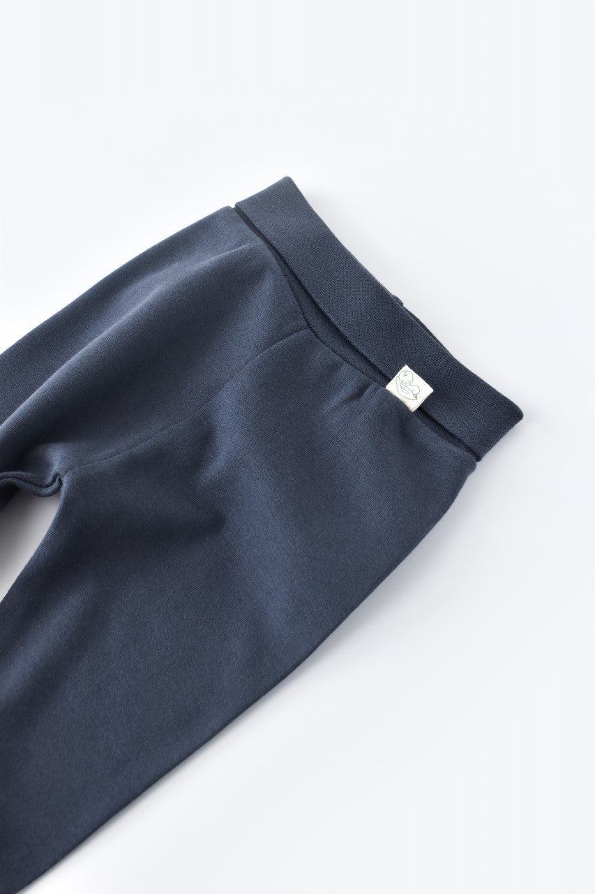 Pantaloni cu Botosei - Bumbac organic Bleumarin