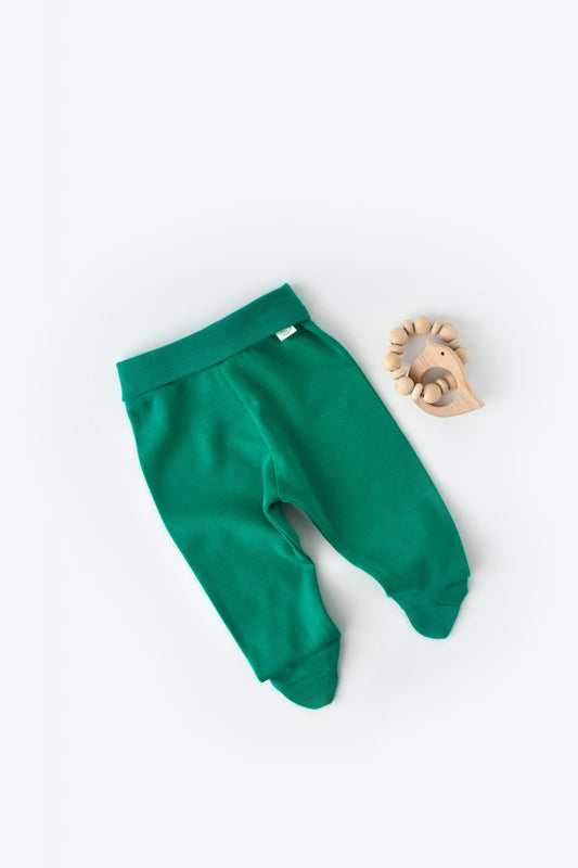 Pantaloni cu Botosei - Bumbac organic Verde