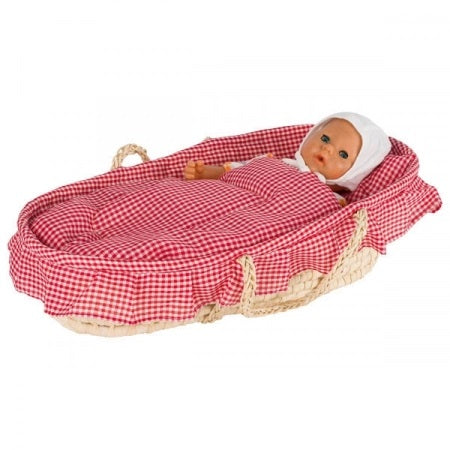 Patut portabil pentru papusi, cu accesorii