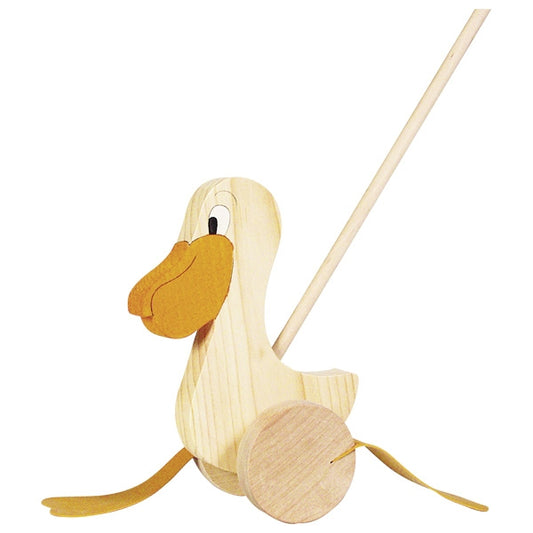 Pelicanul prietenos- Jucarie de impins pentru bebelusi