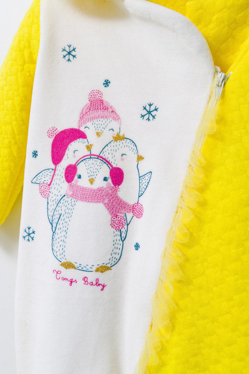 Salopeta pentru bebelusi de iarna Pinguins, Tongs baby