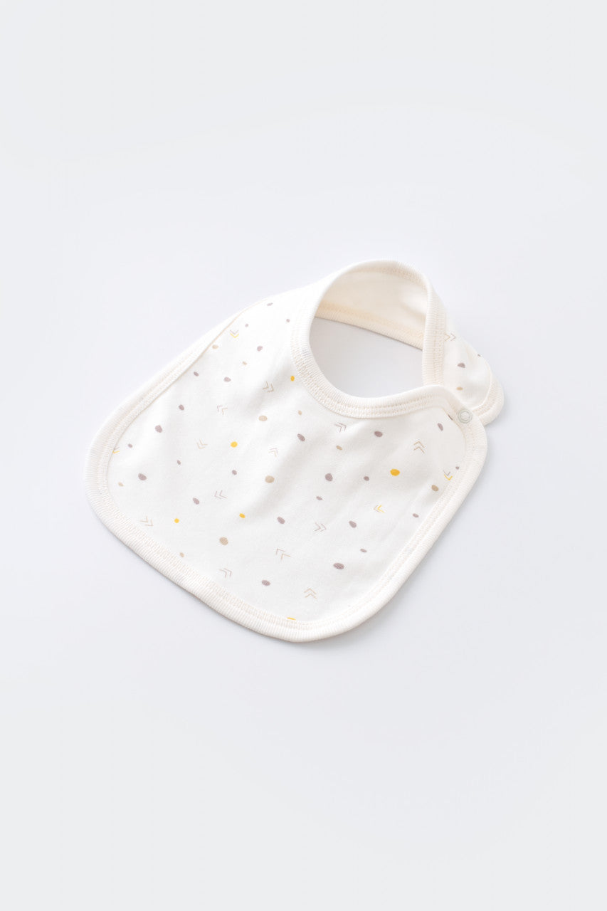 Set de 5 piese pentru nou nascut - 100% bumbac organic - Ecru cu buline, Baby Cosy