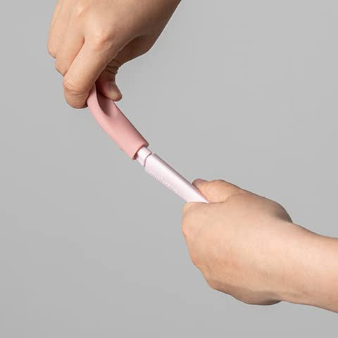Set de lingurite 2 in 1 bebelusi Miniware Pre2PRO, 100% din materiale naturale biodegradabile, Pink Antioxidant