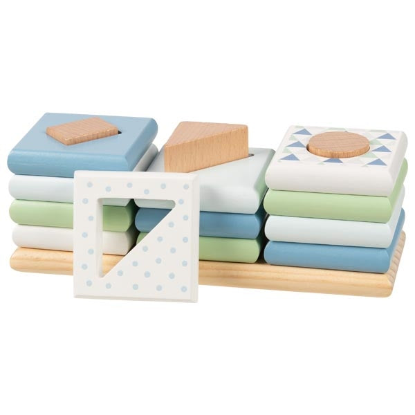 Set de sortare cu piese din lemn - Model Aqua