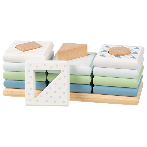 Set de sortare cu piese din lemn - Model Aqua