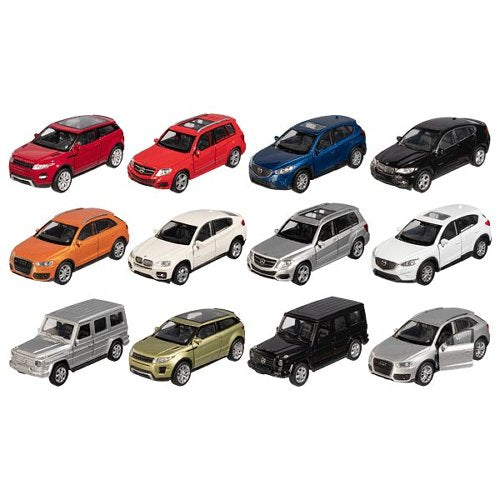 Set vehicule SUV, die-cast, L 12 cm